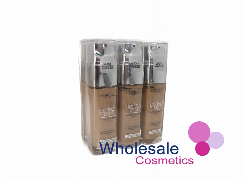 6 x L'Oreal Paris Perfect Match Foundation - 7 WARM UNDERTONE